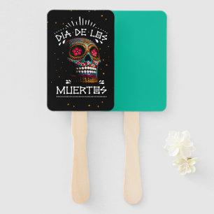 Éventail Dia mexicaine de l'art mort squelette Art mort