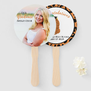 Éventail Diplôme Leopard Ensemble de fans