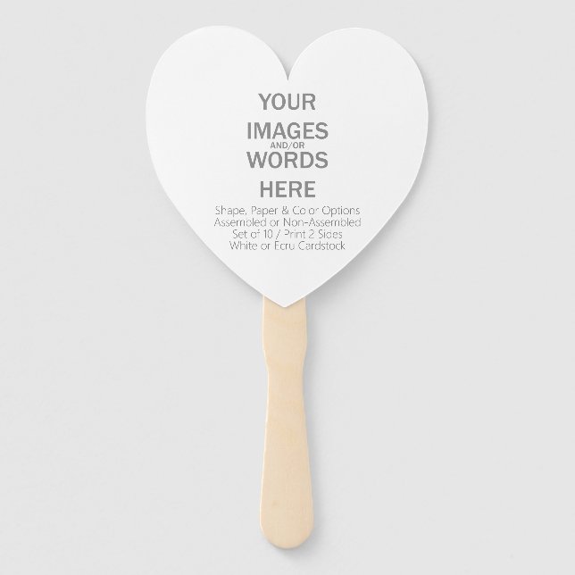 Éventail do-it-yourself (Autres options) - (Devant)