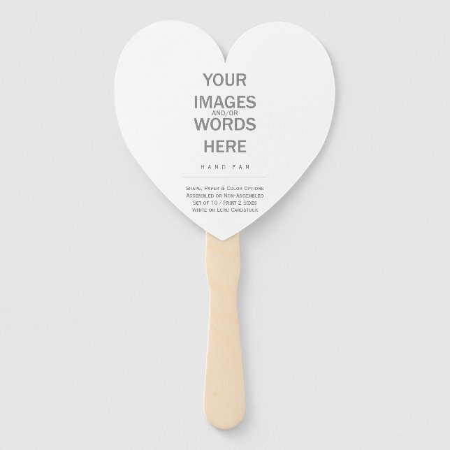 Éventail do-it-yourself (Options de forme) - (Devant)