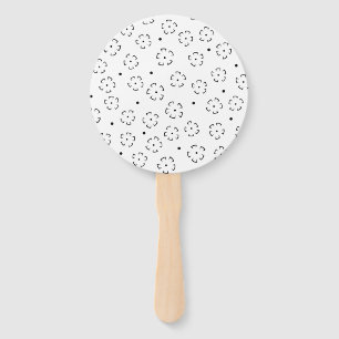 Éventail Dossier de fleurs personnalisé pour anniversaire
