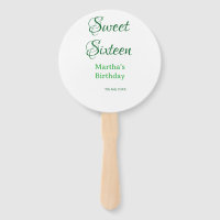 Douze ans vert nom date calligraphie boho ret