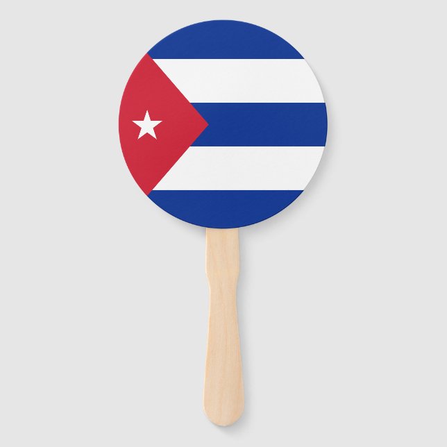 Éventail Drapeau Cuba (Devant)
