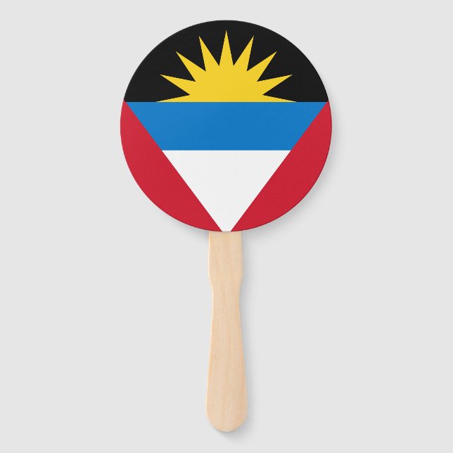 Éventail Drapeau d'Antigua-et-Barbuda Ensemble de fans (Dos)