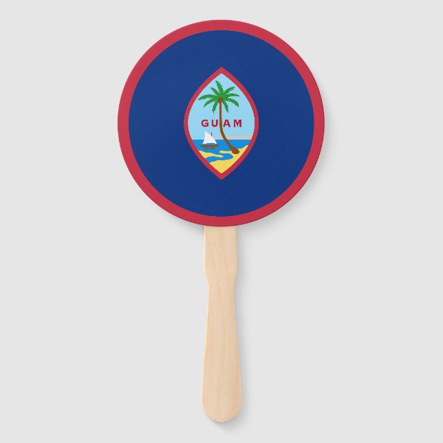 Éventail Drapeau de Guam (Devant)