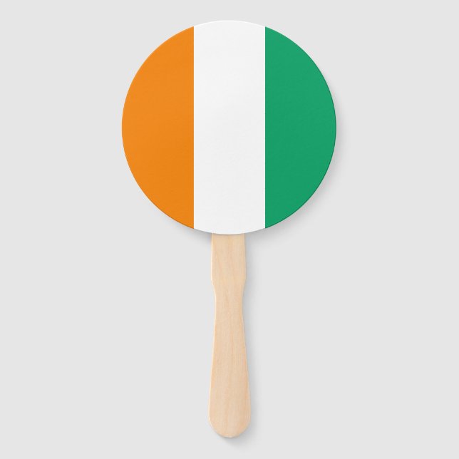 Éventail Drapeau de la Côte d'Ivoire (Devant)