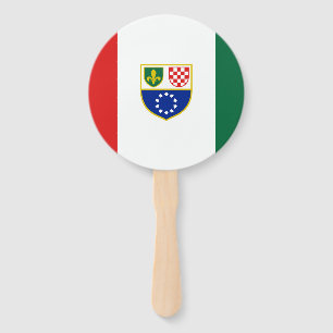 Éventail Drapeau de la Fédération de Bosnie-Herzégovine