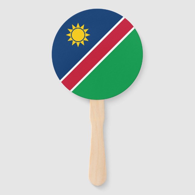 Éventail Drapeau de la Namibie (Devant)