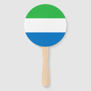 Éventail Drapeau de la Sierra Leone