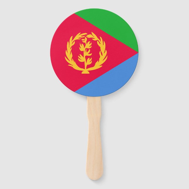 Éventail Drapeau de l'Érythrée (Devant)