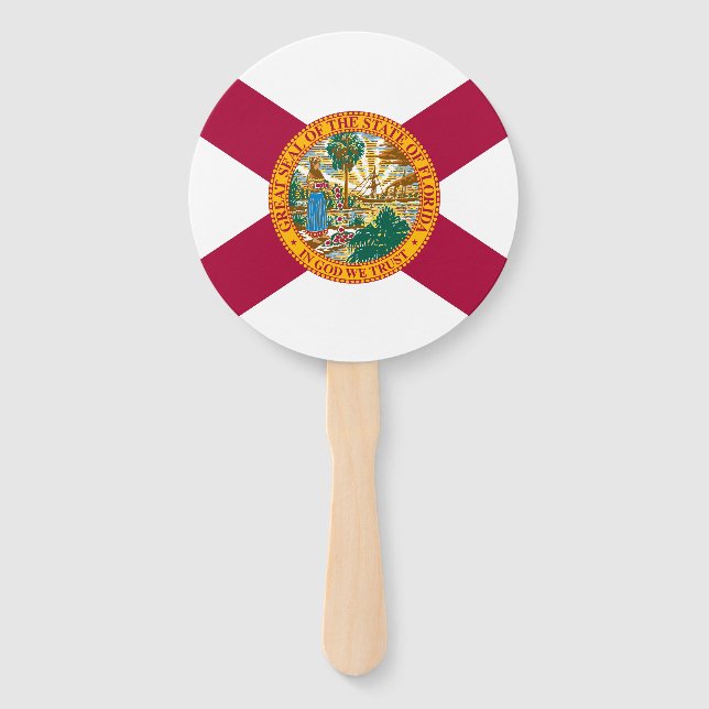 Éventail Drapeau de l'État de Floride (Devant)
