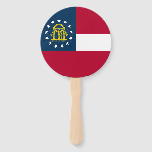 Éventail Drapeau de l'État de Géorgie