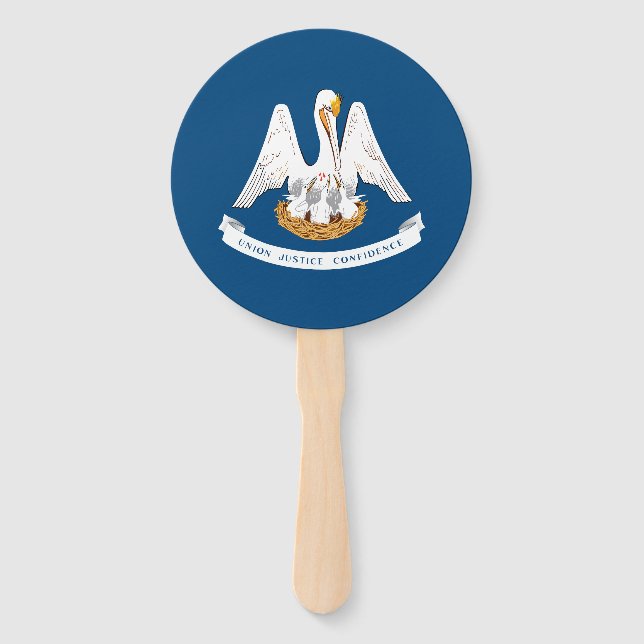 Éventail Drapeau de l'État de Louisiane (Devant)