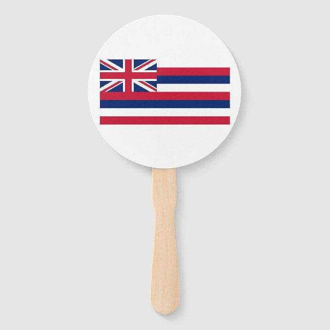 Éventail Drapeau de l'État d'Hawaii (Devant)