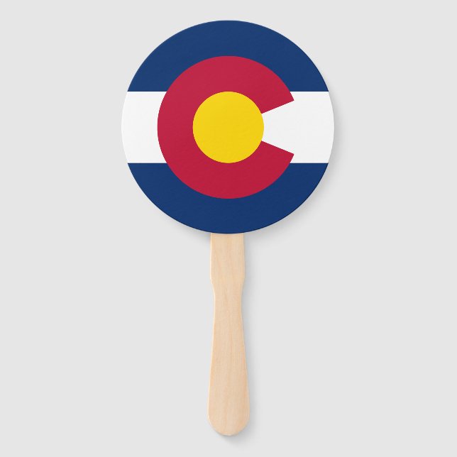 Éventail Drapeau de l'État du Colorado (Devant)