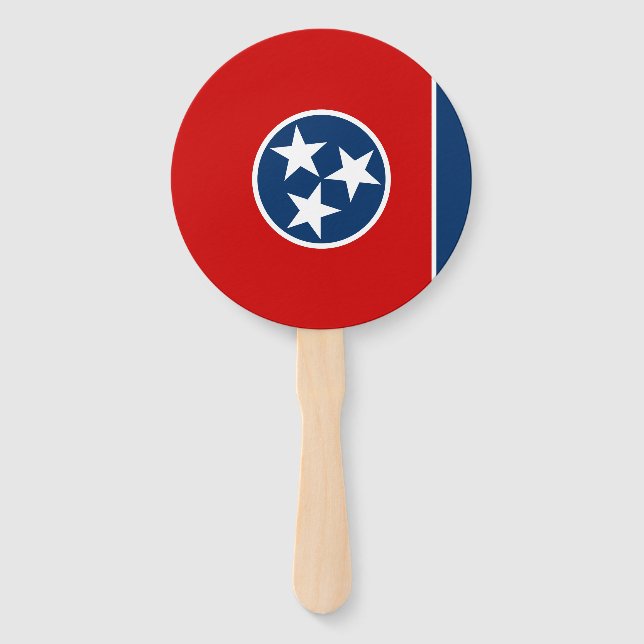 Éventail Drapeau de l'État du Tennessee (Devant)
