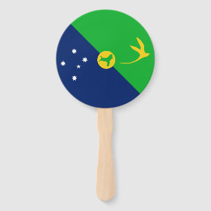 Éventail Drapeau de l'île Christmas
