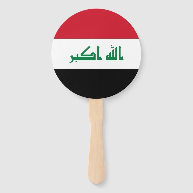 Éventail Drapeau de l'Irak (Devant)