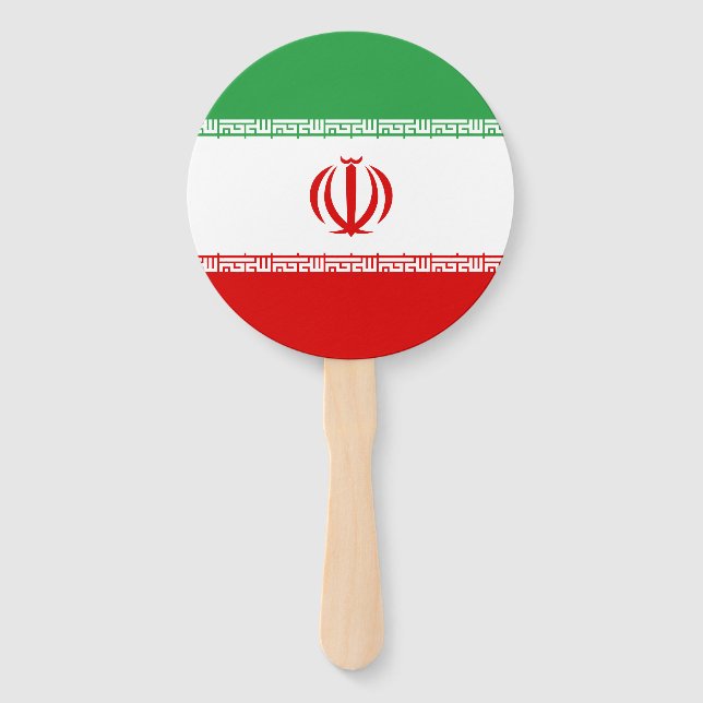 Éventail Drapeau de l'Iran (Dos)