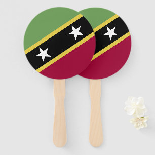 Éventail Drapeau de Saint-Kitts-et-Nevis