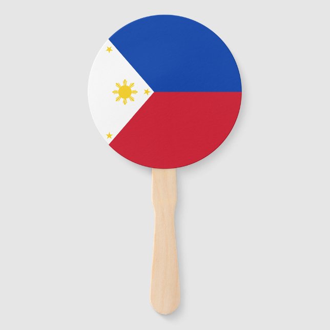 Éventail Drapeau des Philippines (Dos)