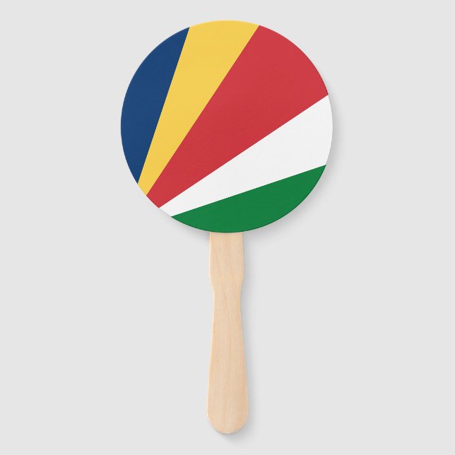 Éventail Drapeau des Seychelles (Devant)