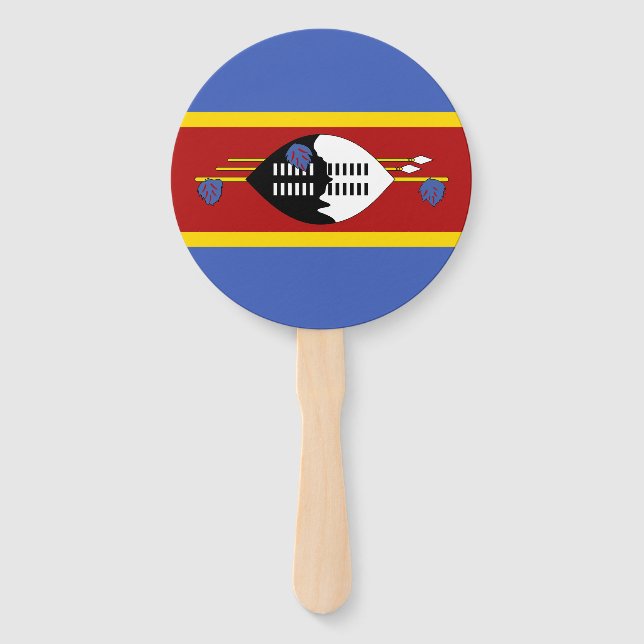 Éventail Drapeau d'Eswatini (Devant)