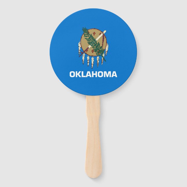 Éventail Drapeau d'État de l'Oklahoma (Devant)