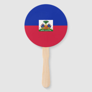 Éventail Drapeau d'Haïti