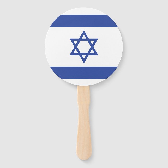 Éventail Drapeau d'Israël : Étoile de David, judaïsme, juif (Devant)