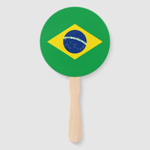 Éventail Drapeau du Brésil patriotique