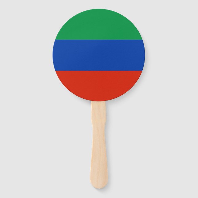 Éventail Drapeau du Daghestan (Devant)