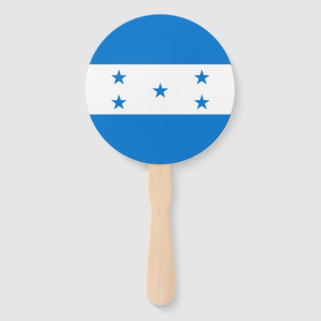 Éventail Drapeau du Honduras (Devant)