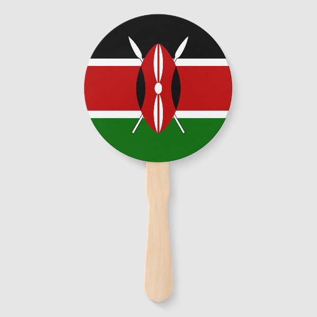 Éventail Drapeau du Kenya (Devant)