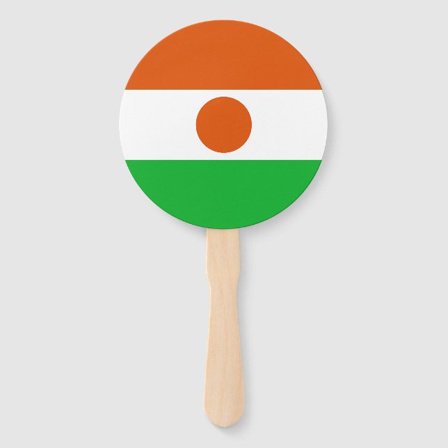 Éventail Drapeau du Niger (Devant)