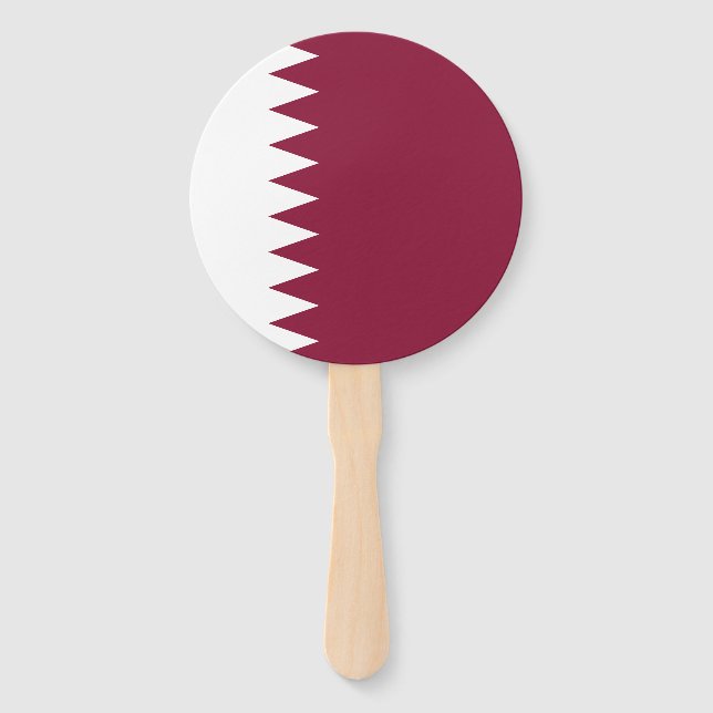 Éventail Drapeau du Qatar (Devant)