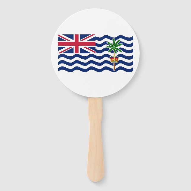 Éventail Drapeau du Territoire britannique de l'océan Indie (Devant)