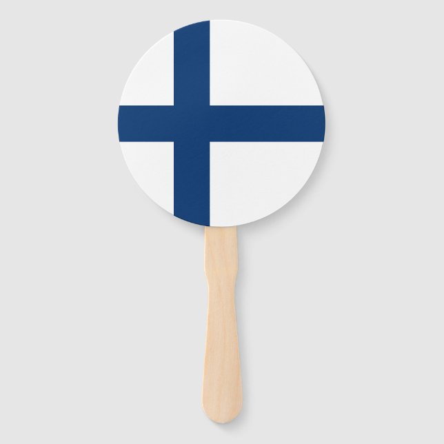 Éventail Drapeau Finlande (Devant)