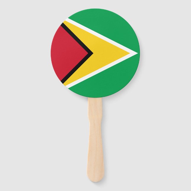 Éventail Drapeau Guyana (Devant)