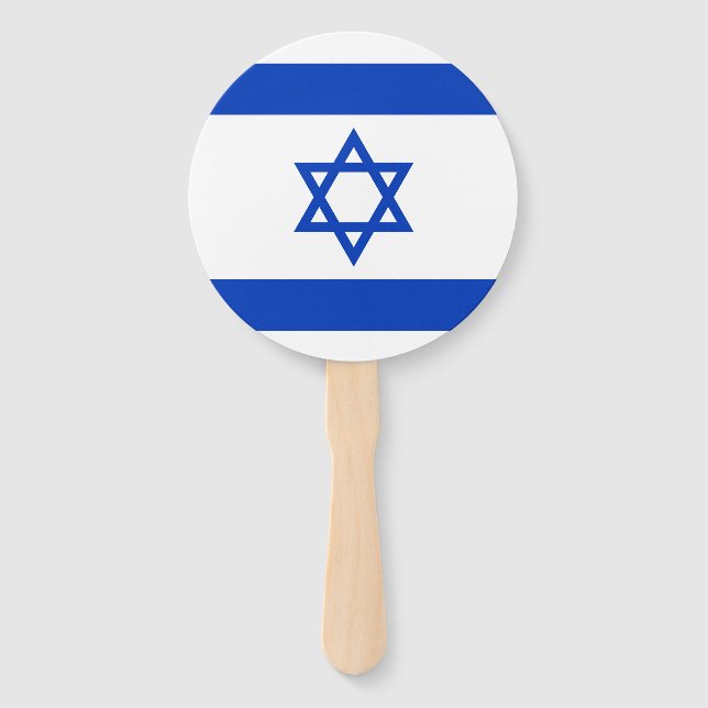 Éventail Drapeau Israël (Devant)