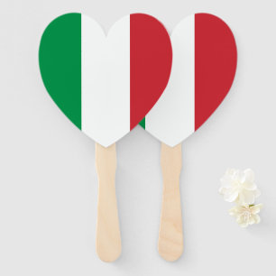 Éventail Drapeau italien de noce de coutume de l'Italie