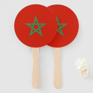 Éventail drapeau marocain