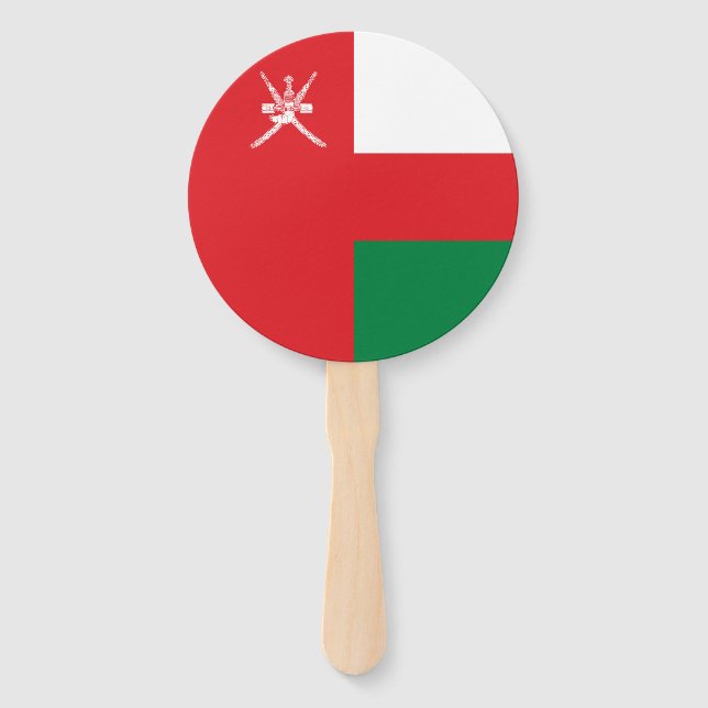 Éventail Drapeau Oman (Devant)