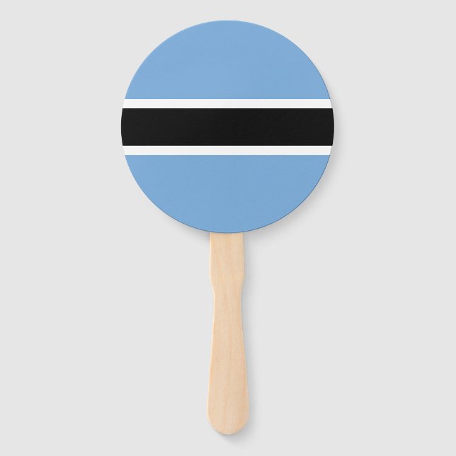 Éventail Drapeau patriotique du Botswana (Devant)