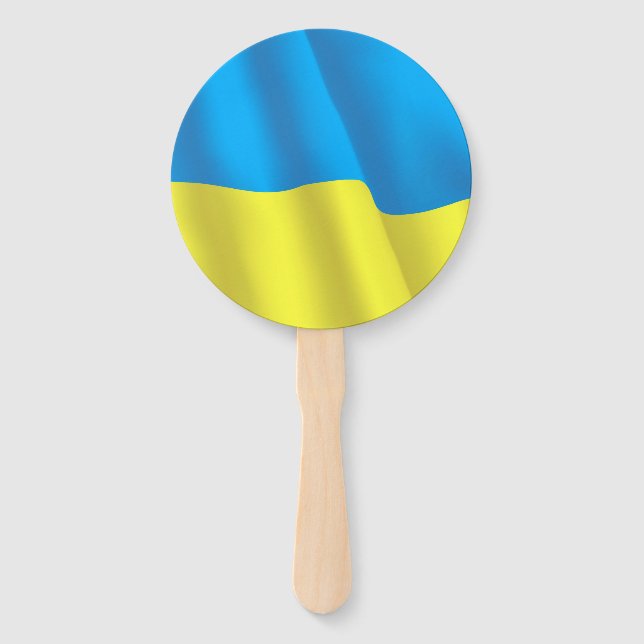 Éventail Drapeau Ukraine (Devant)