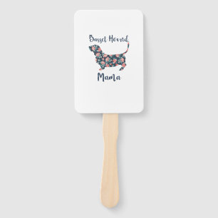 Éventail Drôle Basset Hound Cadeaux Basset Hound Maman Chem