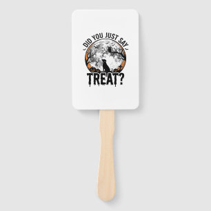 Éventail Drôle de friandise pour chien Halloween Design vec