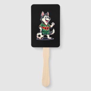 Éventail Drôle de Husky Dabbing Kenya Football - Flagrant K