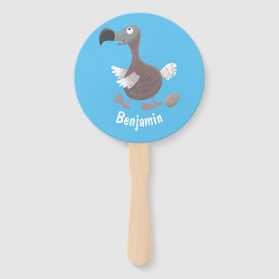Éventail Drôle dessin animé d'oiseau de dodo