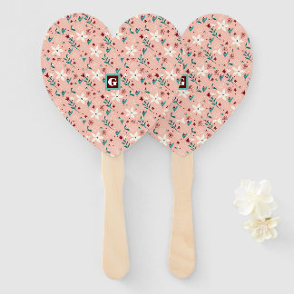 Éventail Élégant rose froral